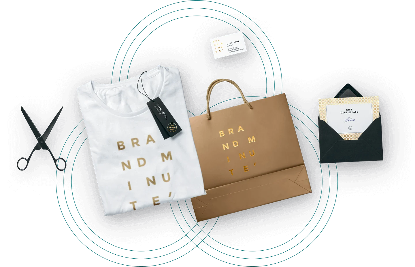 T-shirt, sac et papeterie personnalisés